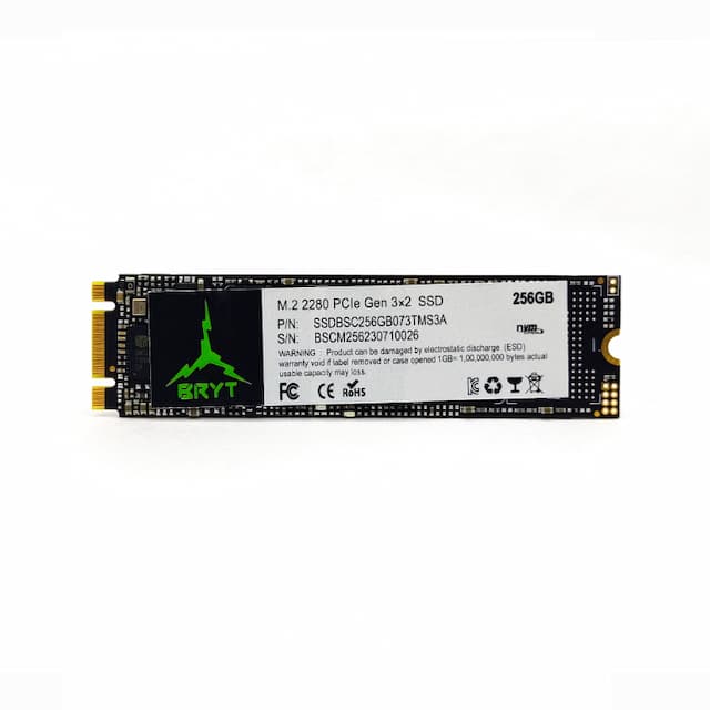 BRYT BR-5001-33 M.2 2280 PCle Gen 3X2 SSD 256 GB Desktop, Laptop Internal Solid State Drive (SSD) (Read Speed up to 1400 MB/s & Write Speed up to 800 MB/s)(Interface: M.2, Form Factor: M.2)