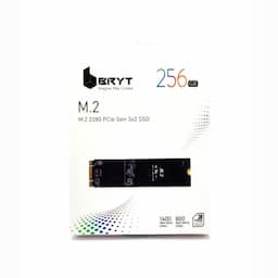 BRYT BR-5001-33 M.2 2280 PCle Gen 3X2 SSD 256 GB Desktop, Laptop Internal Solid State Drive SSD Read Speed up to 1400 MB/s & Write Speed up to 800 MB/sInterface: M.2, Form Factor: M.2