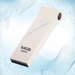 BRYT BR-5001-40 Metal Body Flash Drive USB 3.1 High-Speed Type A Pendrive With 3 Years Warranty 64 GB Pen Drive(Silver)