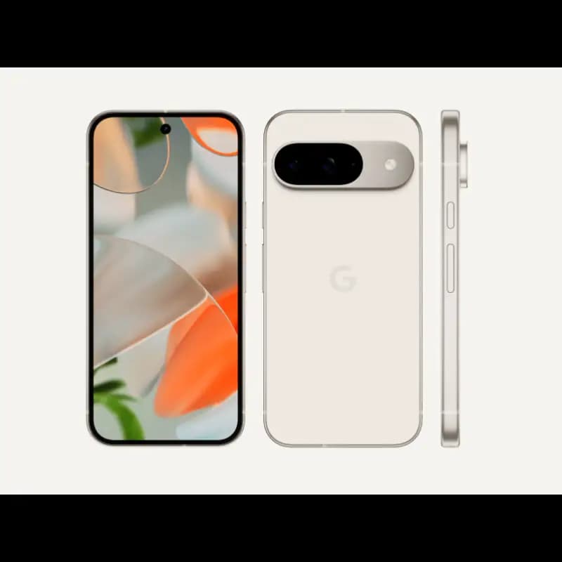 Google GA05843-IN Pixel 9 Mobile, Google Tensor G4 Processor, 12 GB Memory, 256 GB Storage, Porcelain